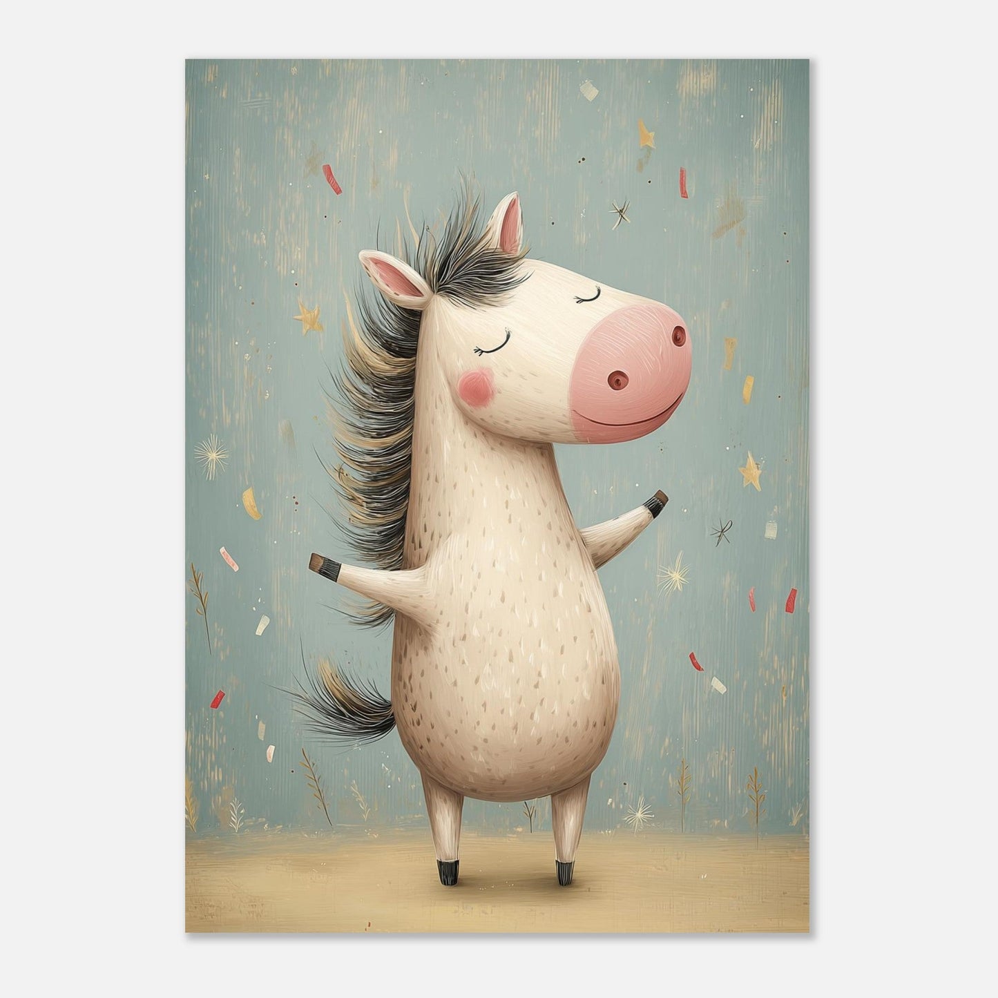 Young Riders - Happy Pony - Horse Art Poster