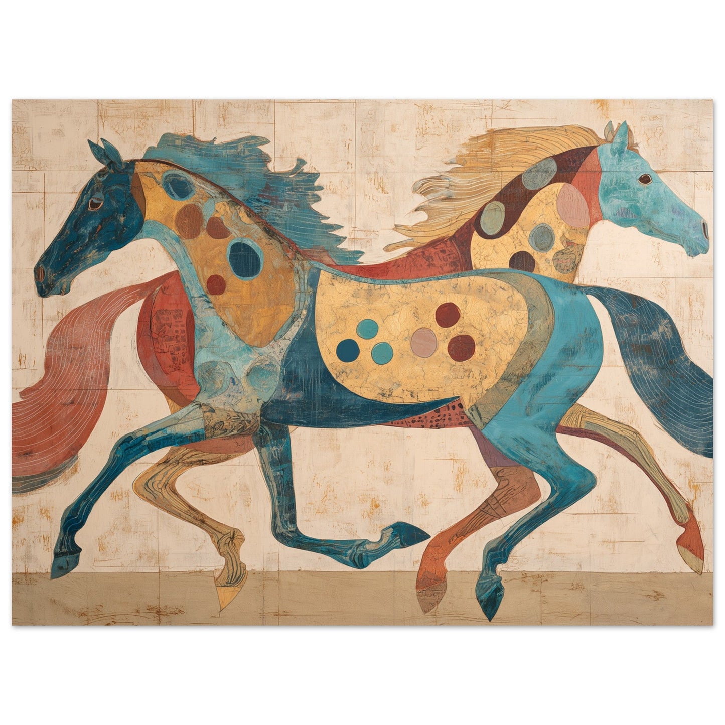Play – Colorful Horse Art Poster