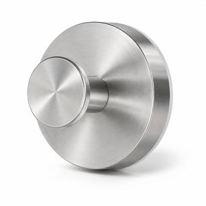 Livnorr stainless steel suction cup hook brushed silver studio shot