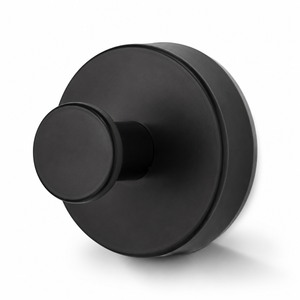 Livnorr matte black stainless steel suction cup hook – studio shot