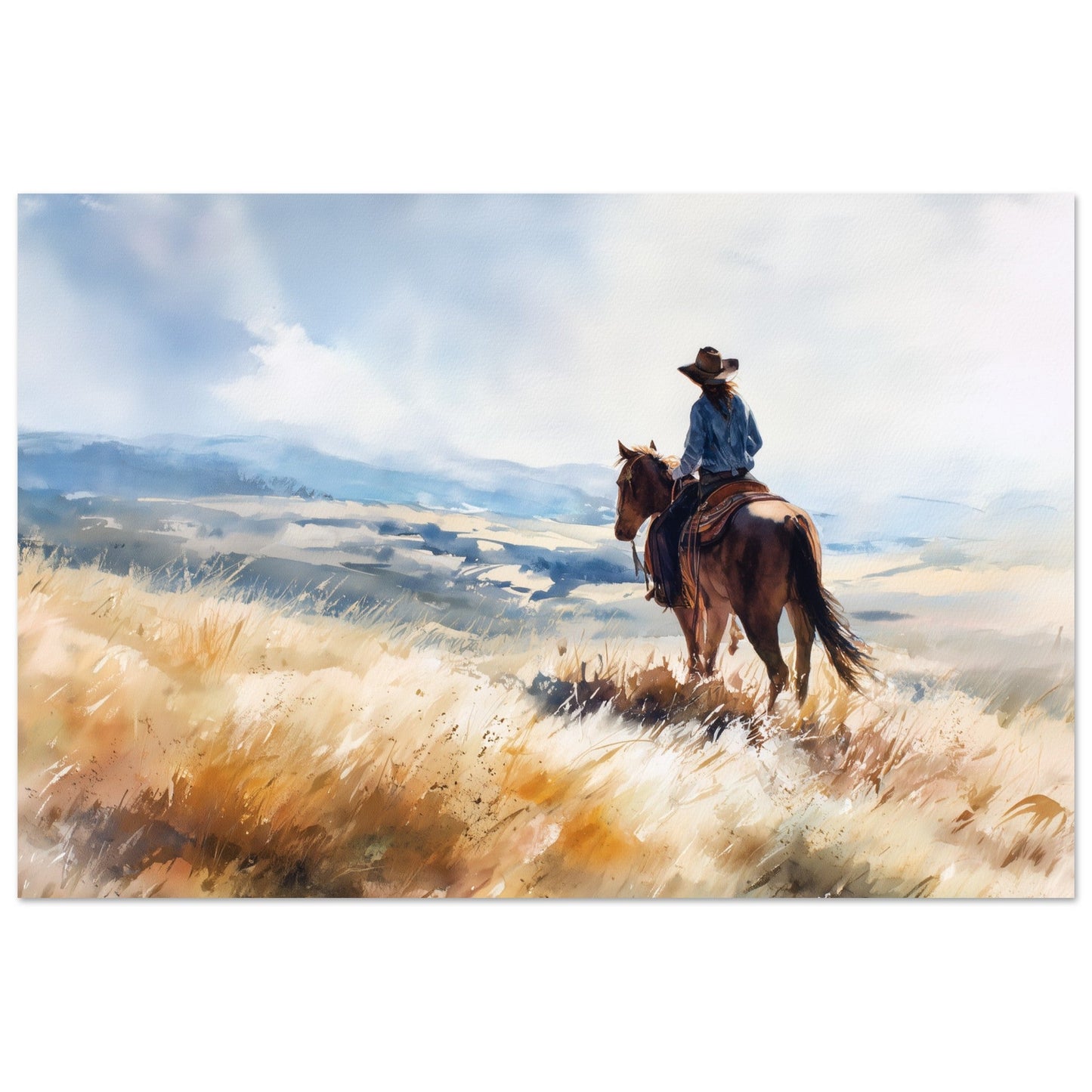 Freedom - Horse in Landscape Art Poster