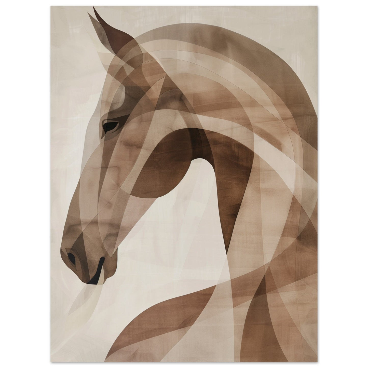 Stillness – Abstract Horse Art Poster