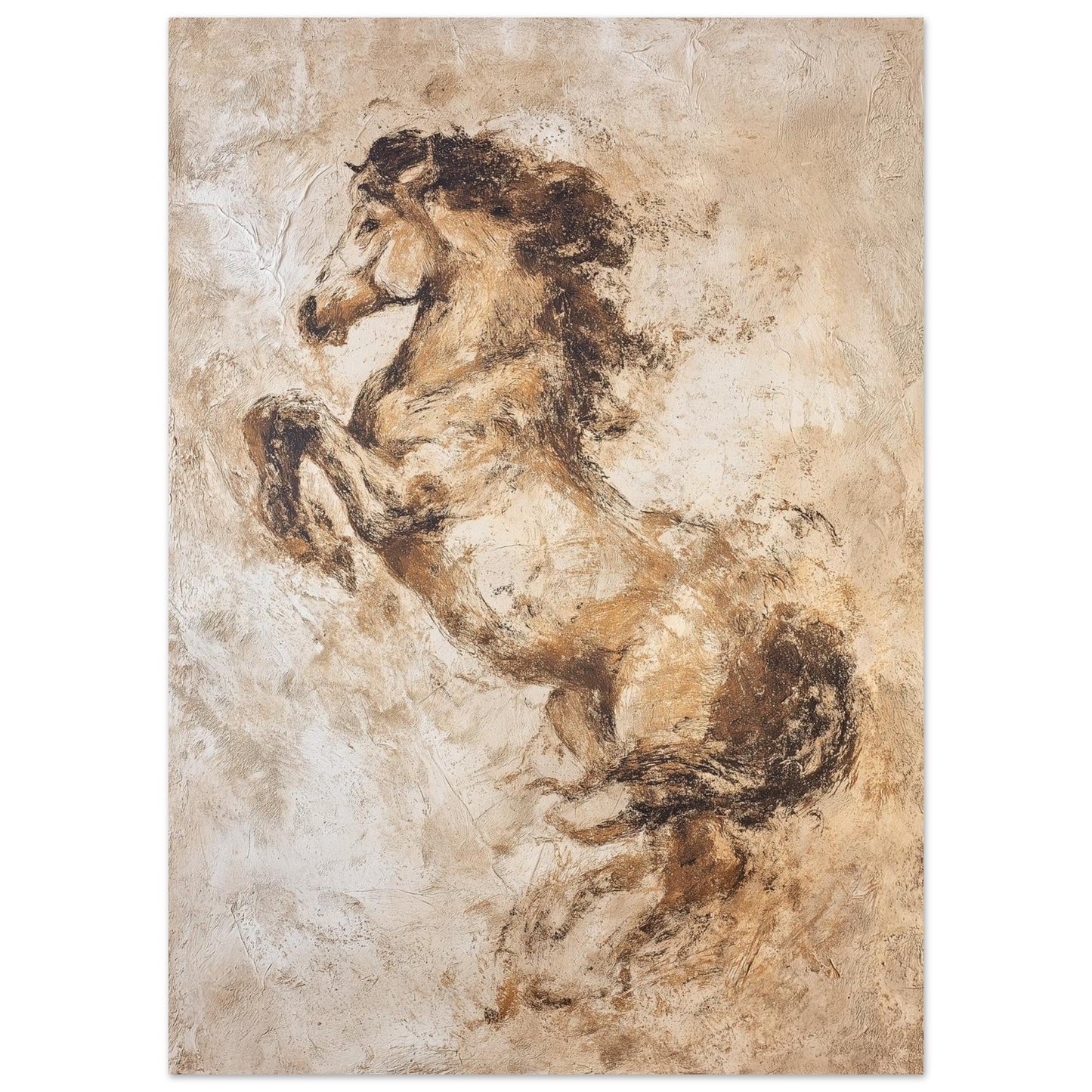 Untamed Motion - Abstract Horse Art Poster