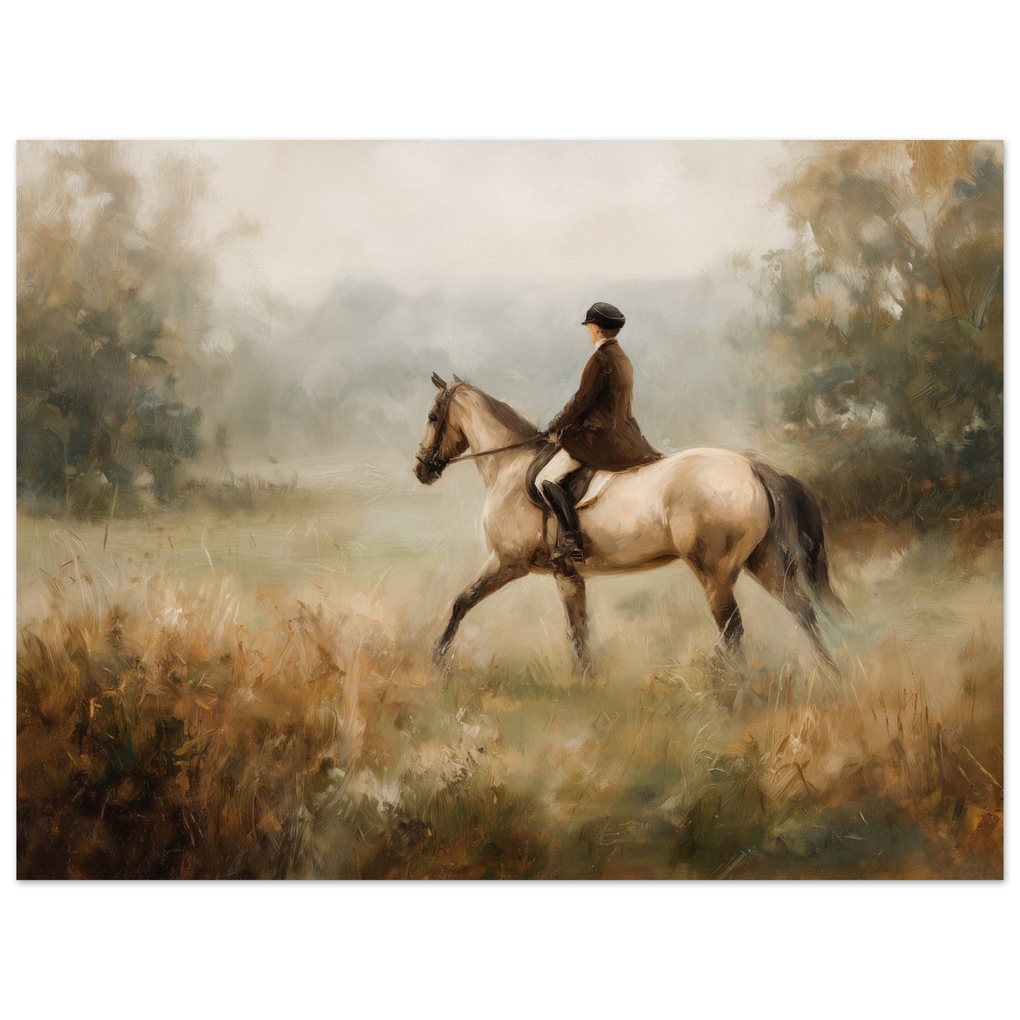Morgondimman - Horse In Morning Light Art Poster