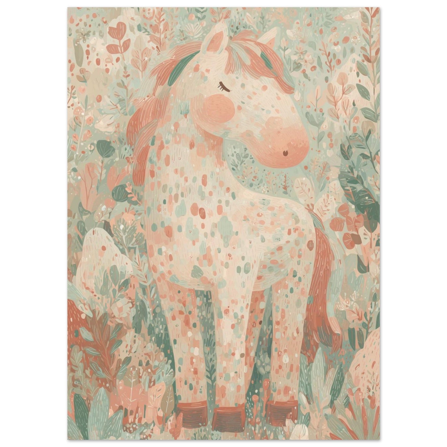 Young Riders - Meadow Pony - Horse Art Poster