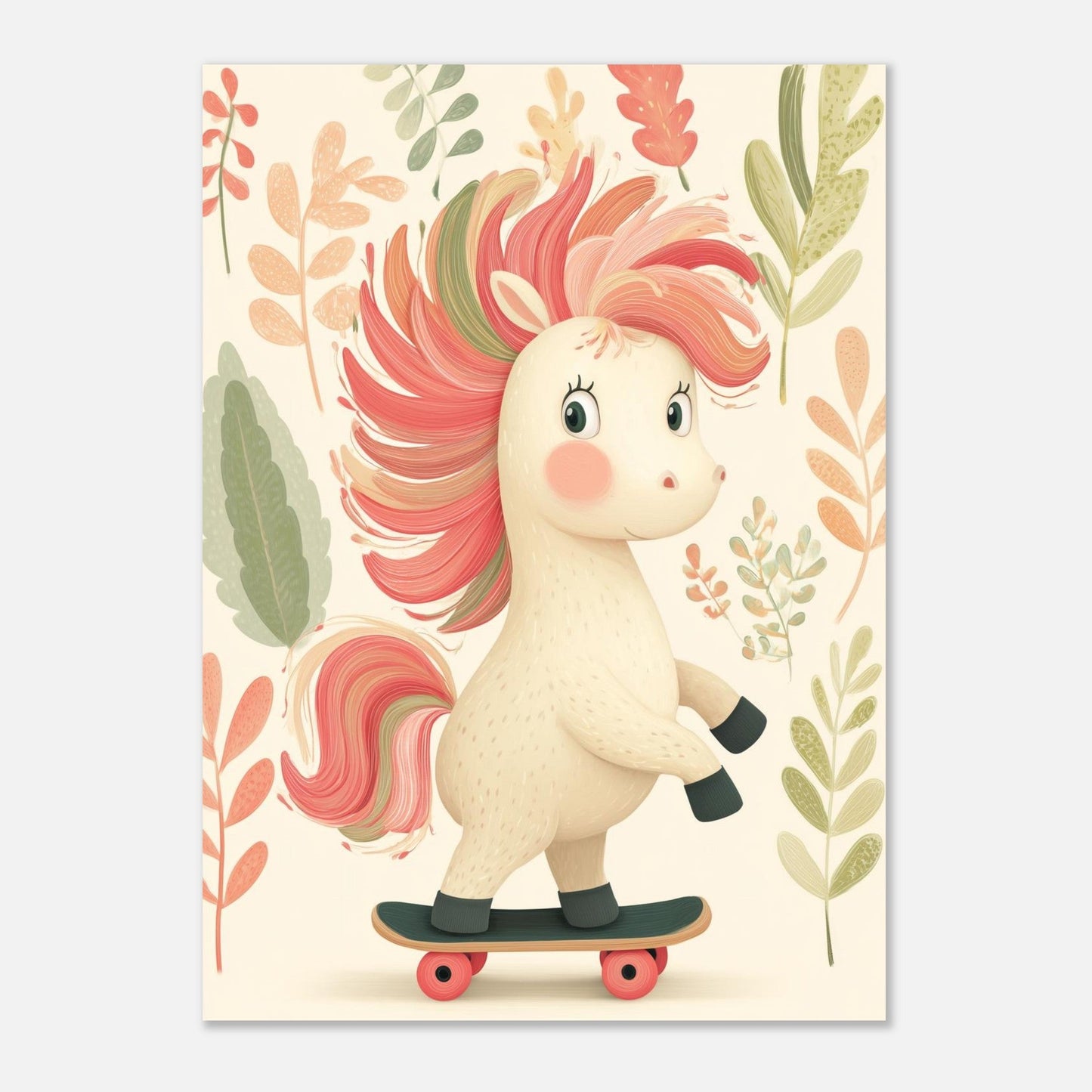 Young Riders - Playful Pony - Horse Art Poster