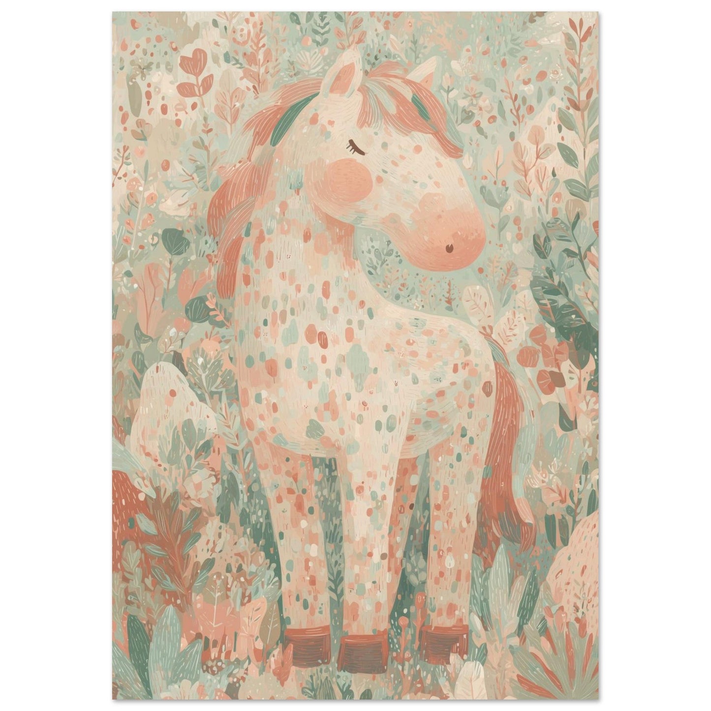 Young Riders - Meadow Pony - Horse Art Poster