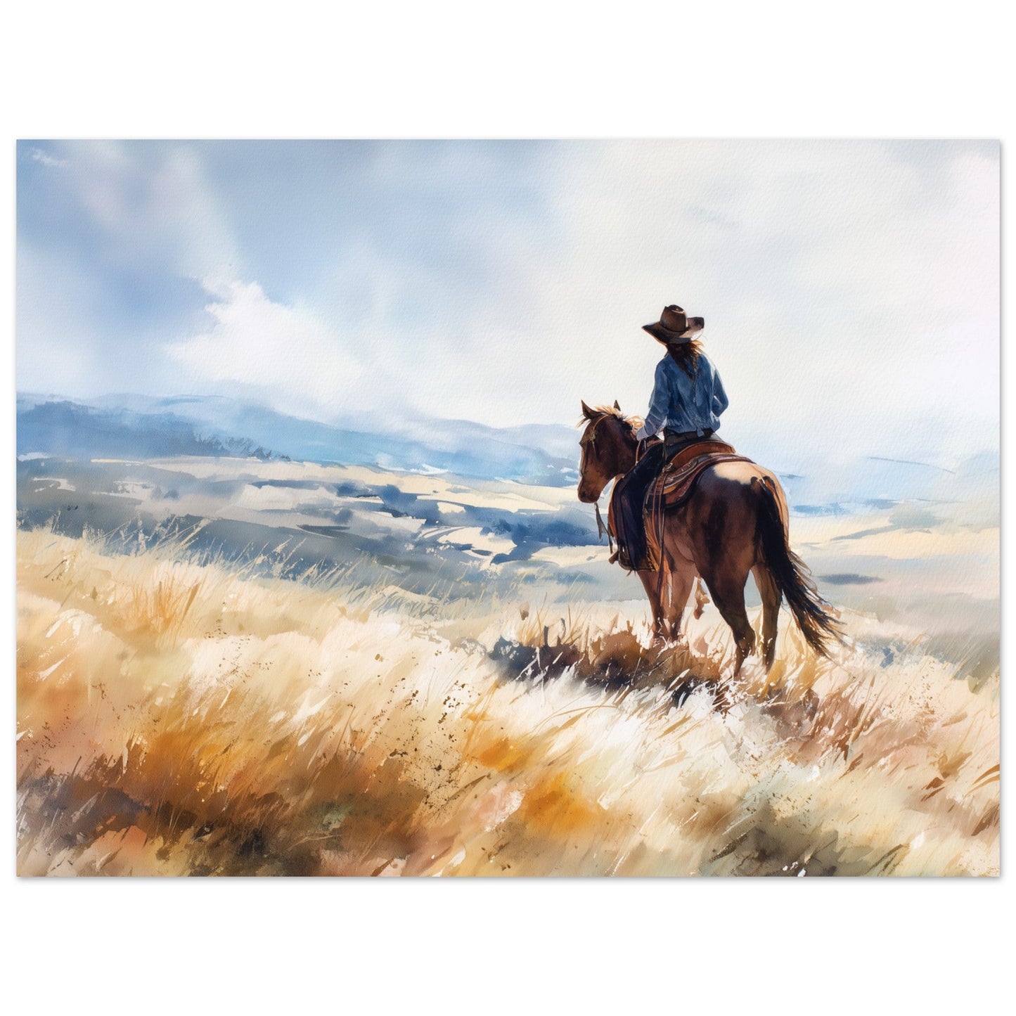 Freedom - Horse in Landscape Art Poster