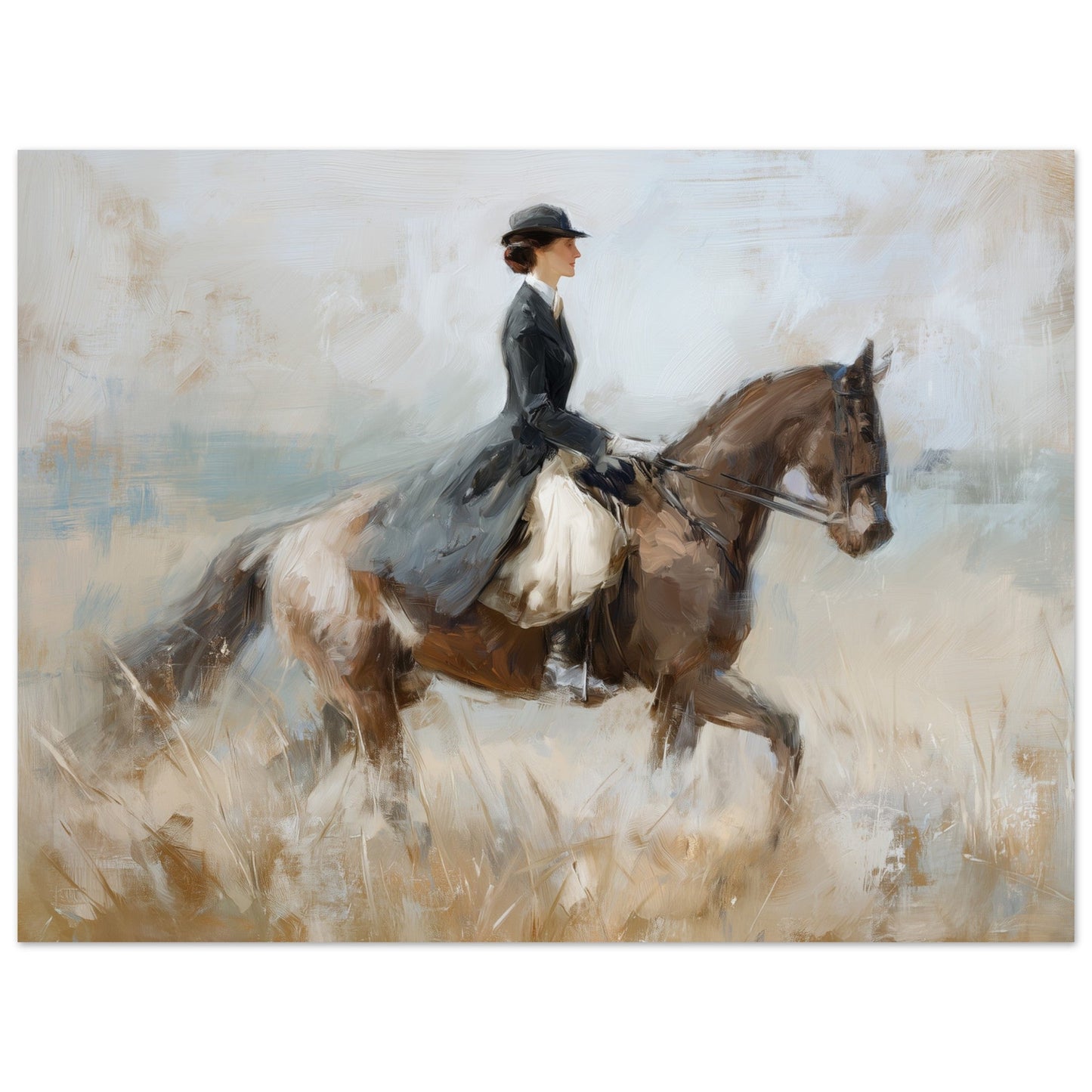 Timeless Ride - Classic Equestrian Art Poster