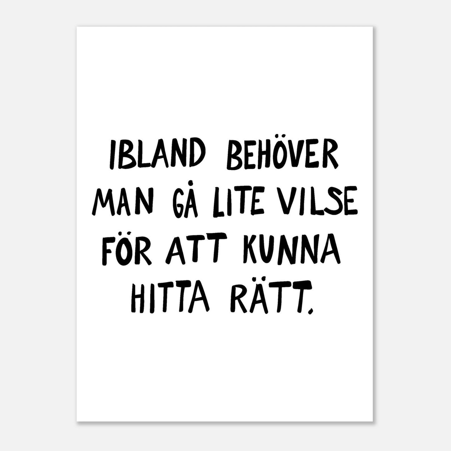 Poster | Gå vilse