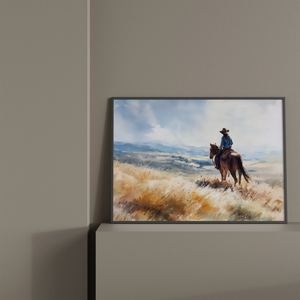 Freedom - Horse in Landscape Art Poster