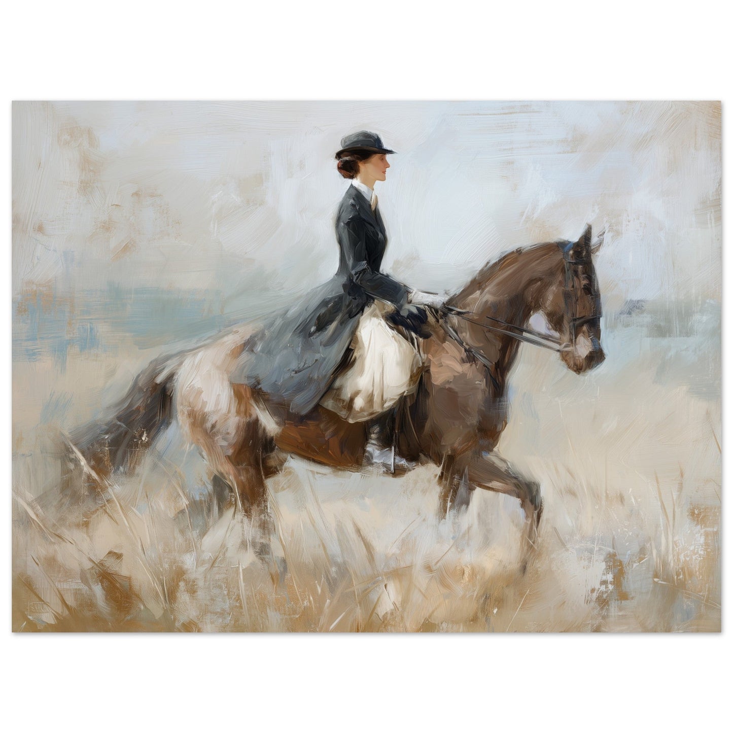 Timeless Ride - Classic Equestrian Art Poster
