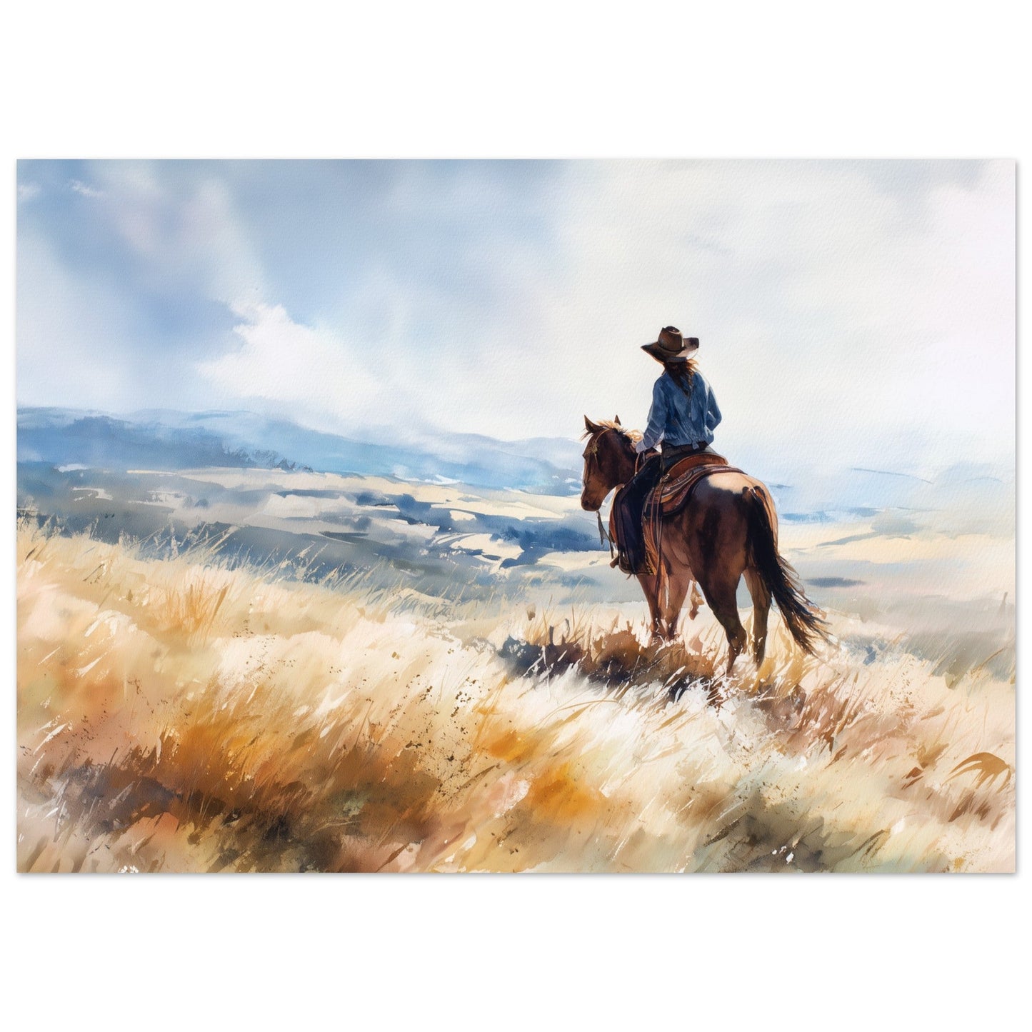 Freedom - Horse in Landscape Art Poster