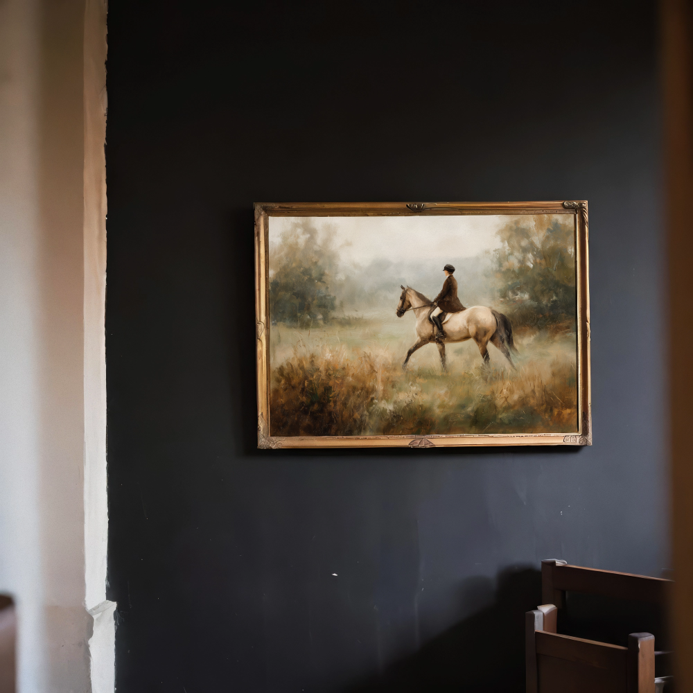 Morgondimman - Horse In Morning Light Art Poster