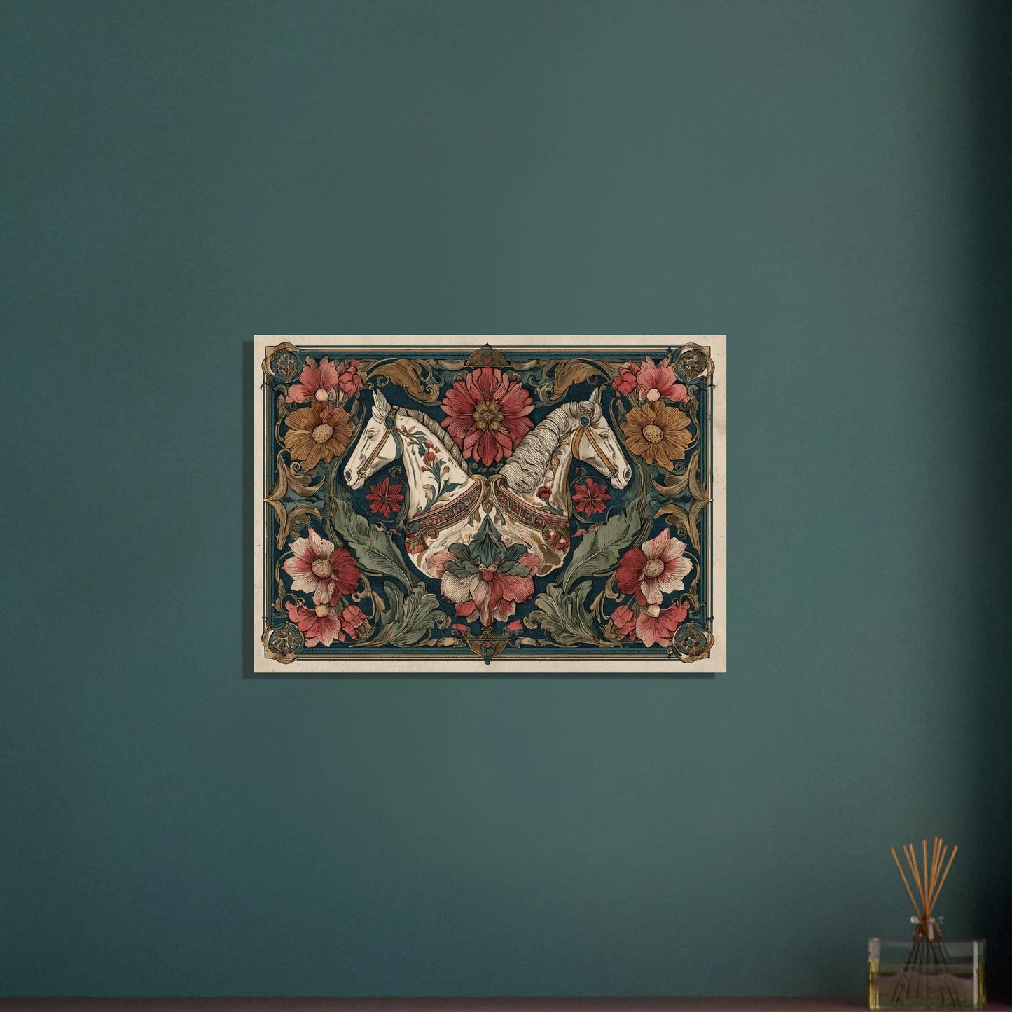 Dubbel Elegans - Twin Horse Art Poster