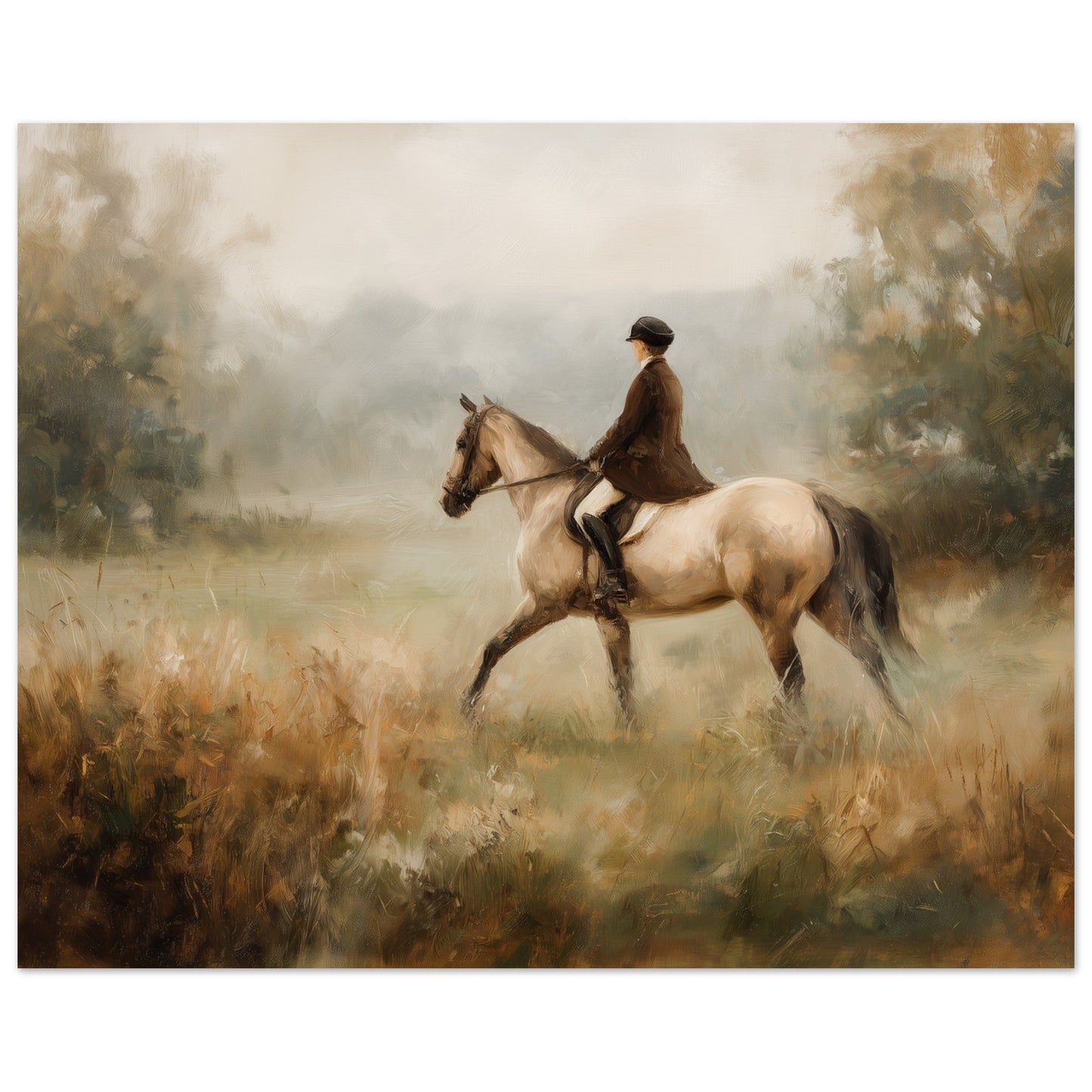 Morgondimman - Horse In Morning Light Art Poster