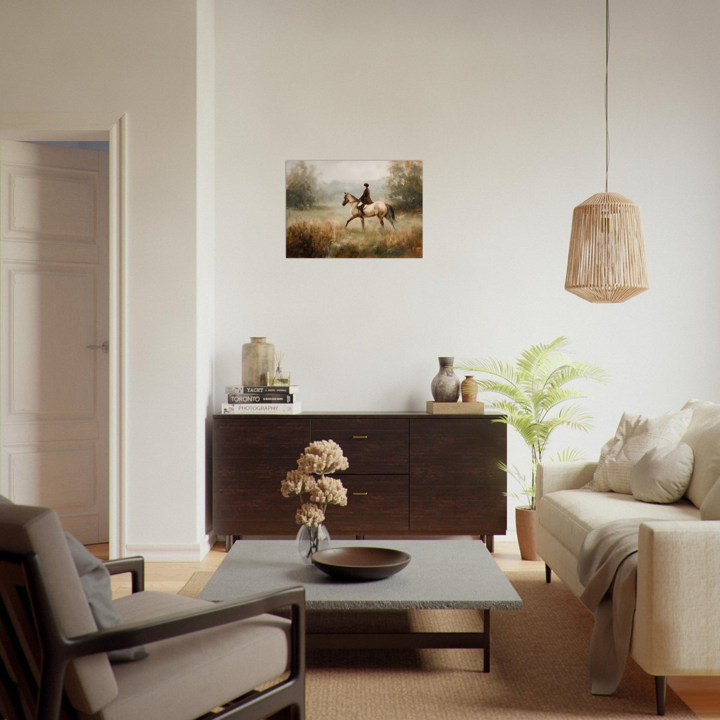 Morgondimman - Horse In Morning Light Art Poster
