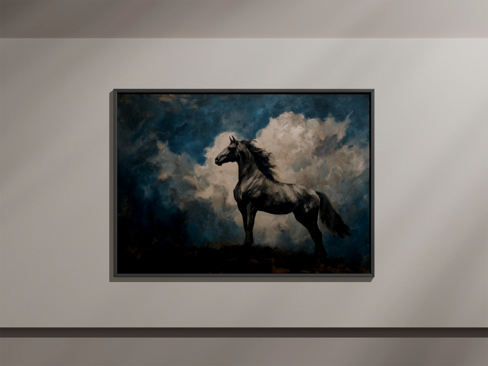 Stormens Väktare - Powerful Horse Art Poster