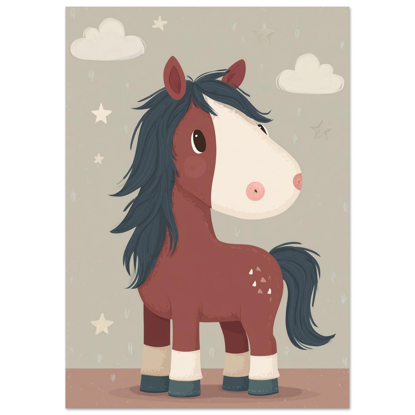 Young Riders - Little Star Pony - Horse Art Poster