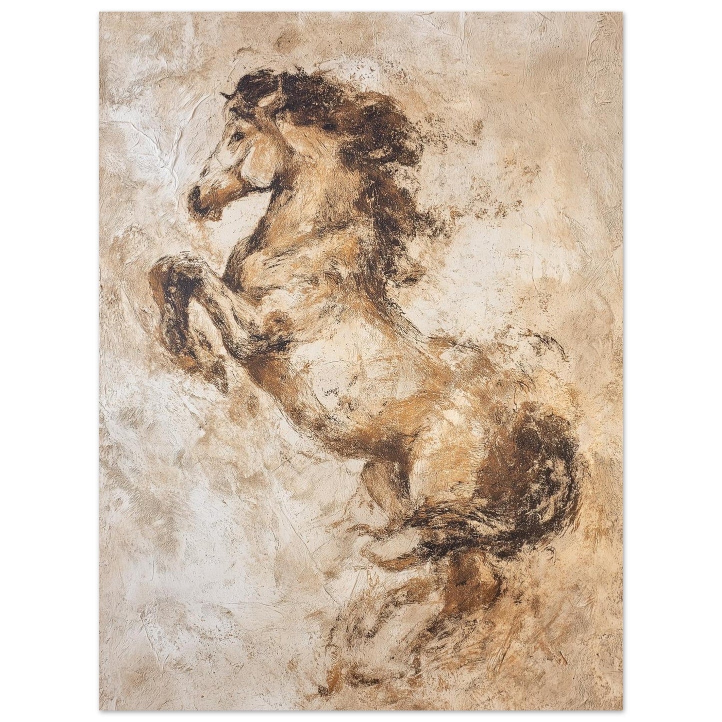 Untamed Motion - Abstract Horse Art Poster