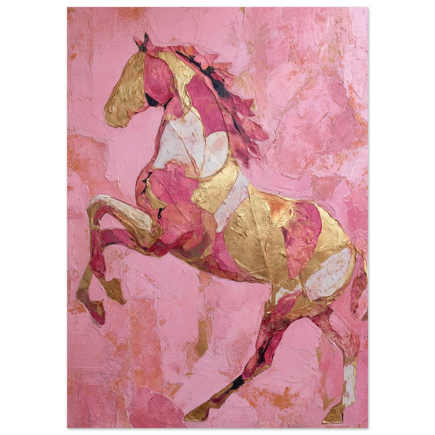 Blush & Gold – Golden Pulse - Poster