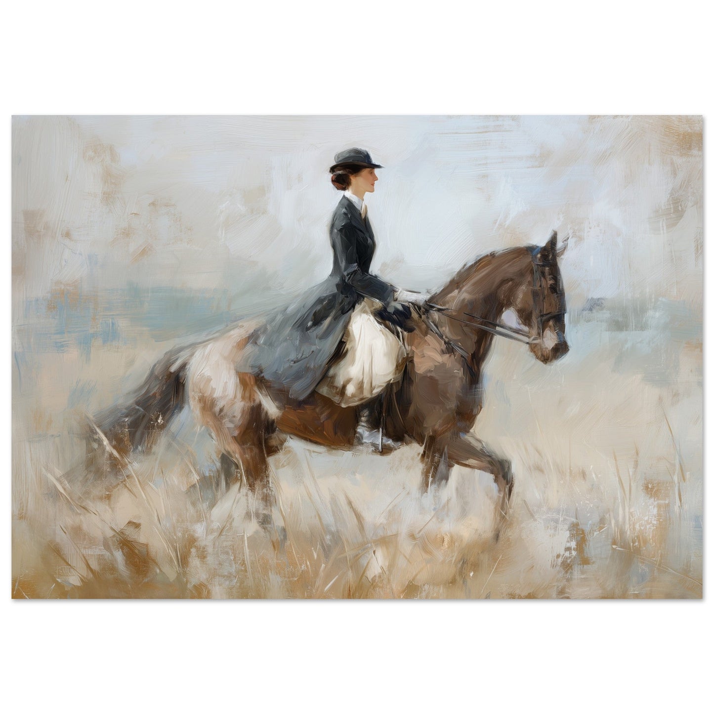 Timeless Ride - Classic Equestrian Art Poster
