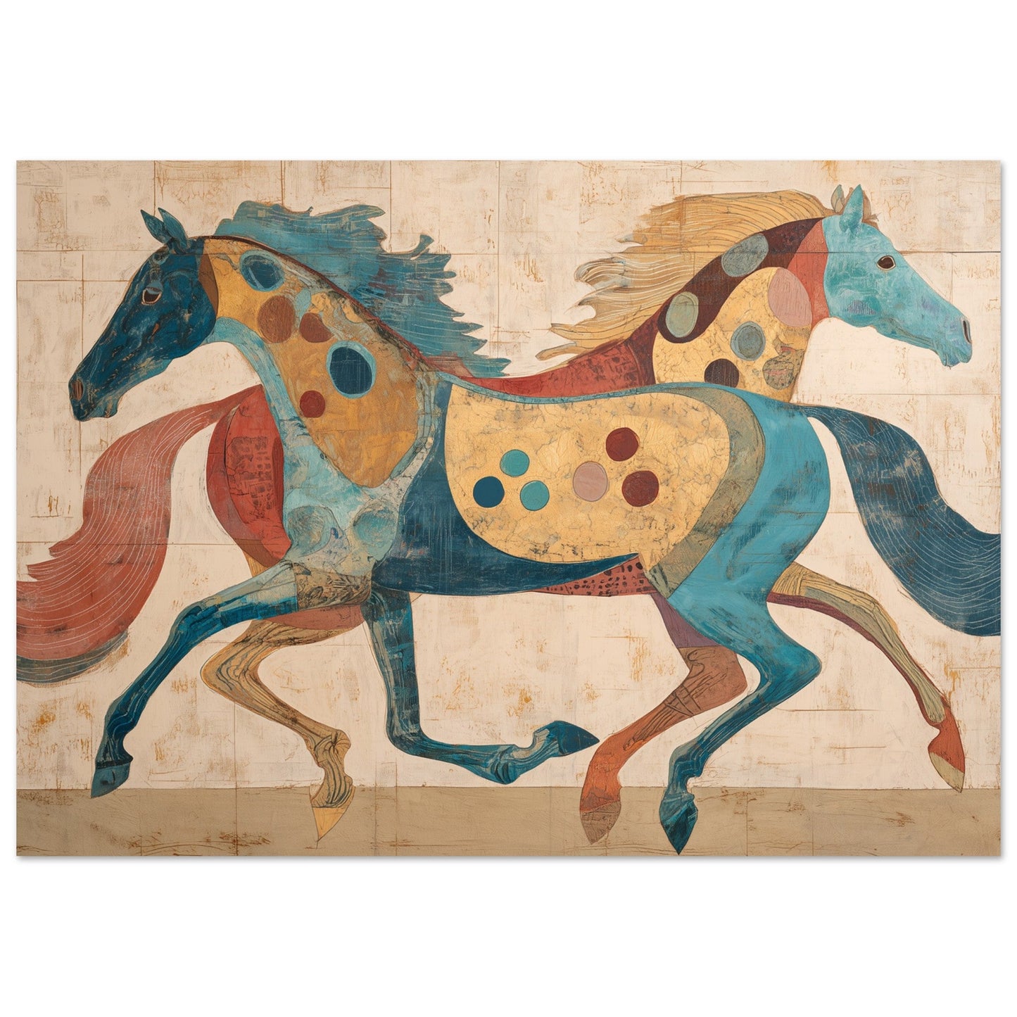 Play – Colorful Horse Art Poster