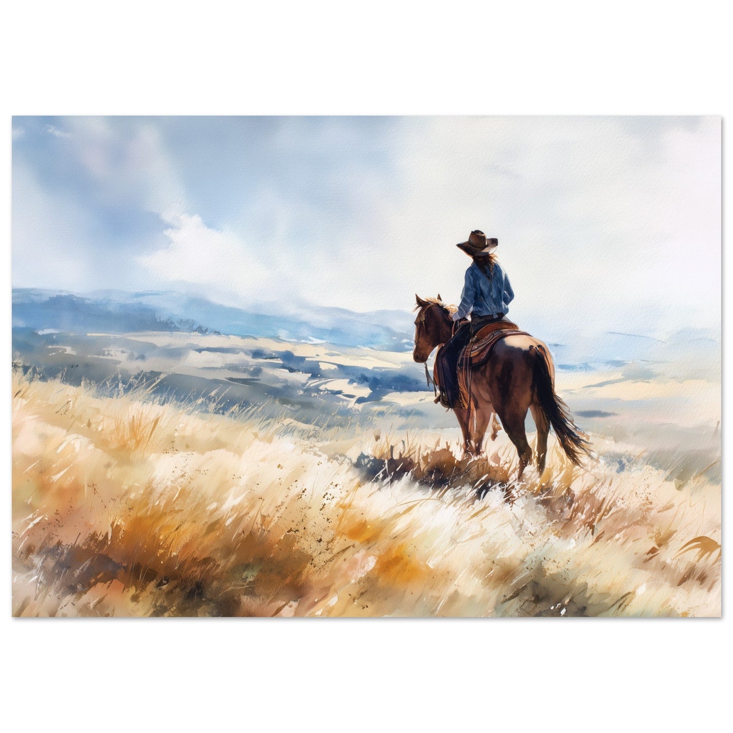 Freedom - Horse in Landscape Art Poster