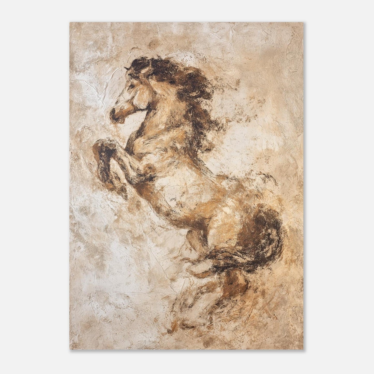 Untamed Motion - Abstract Horse Art Poster