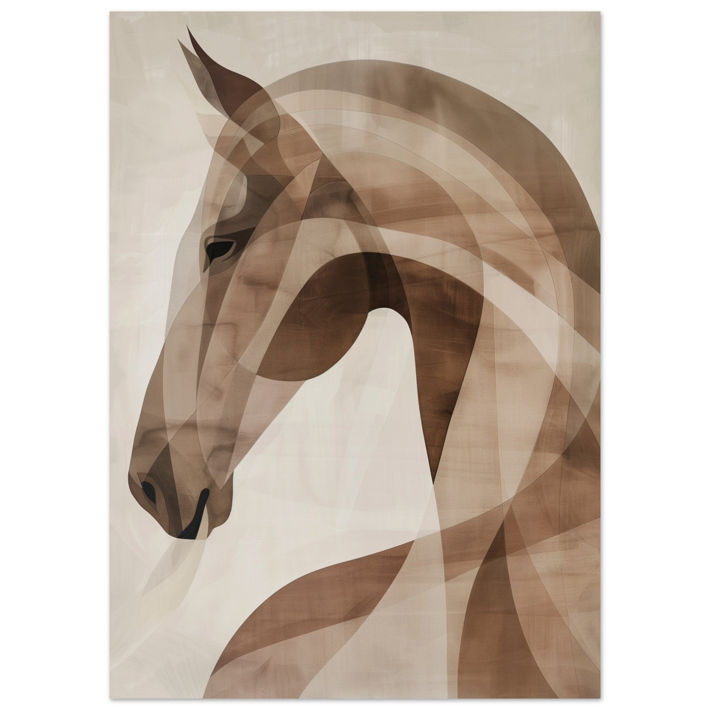 Stillness – Abstract Horse Art Poster