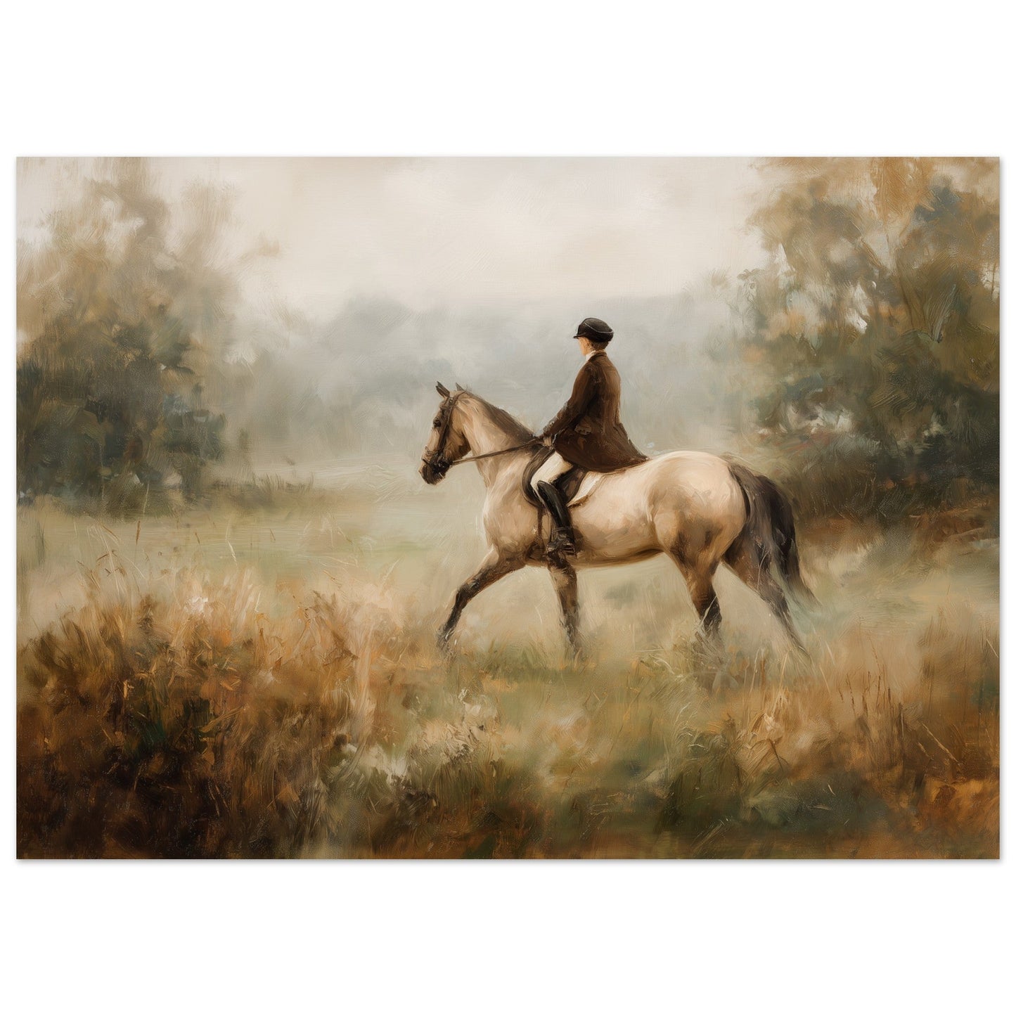 Morgondimman - Horse In Morning Light Art Poster