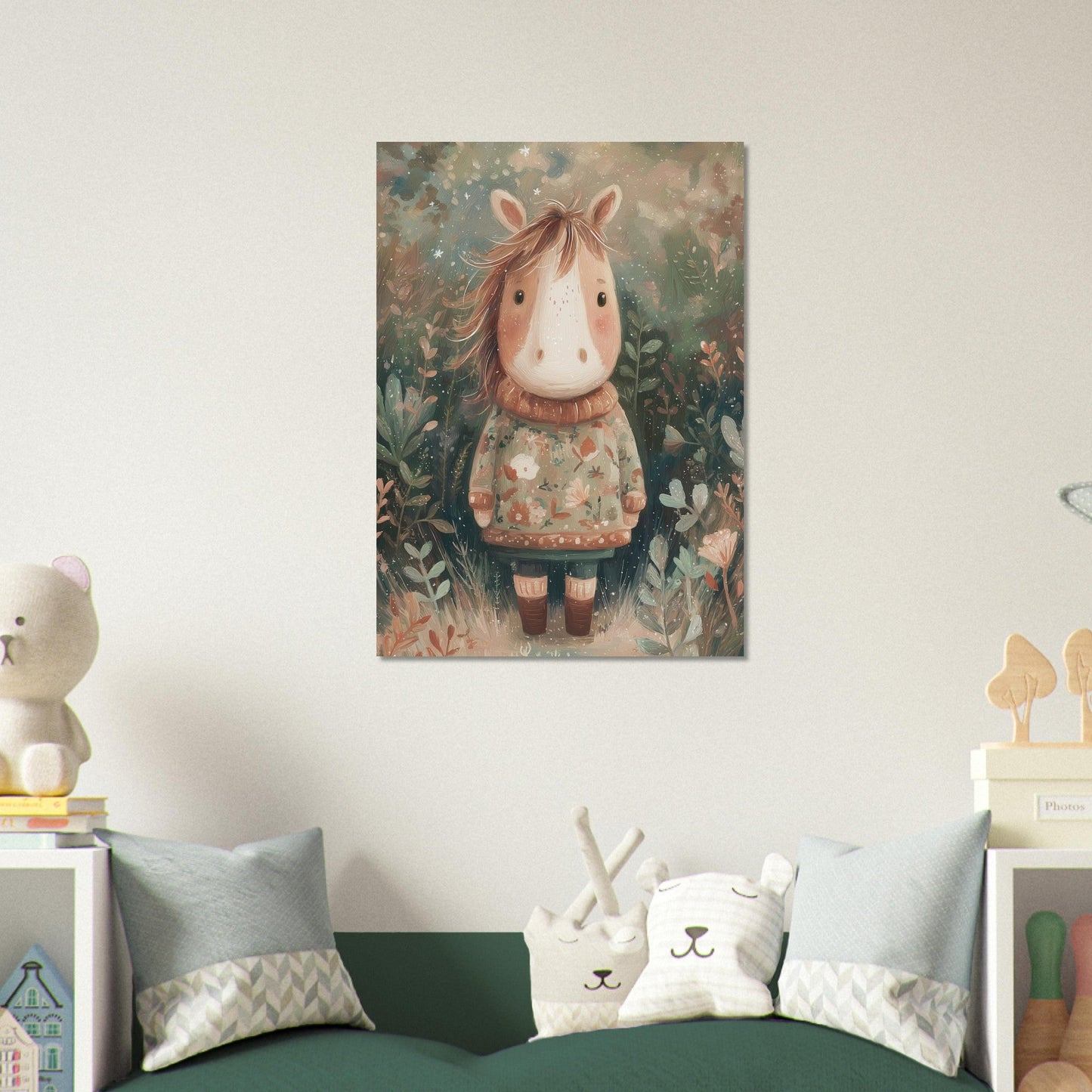 Young Riders - Cozy Pony - Horse Art Poster