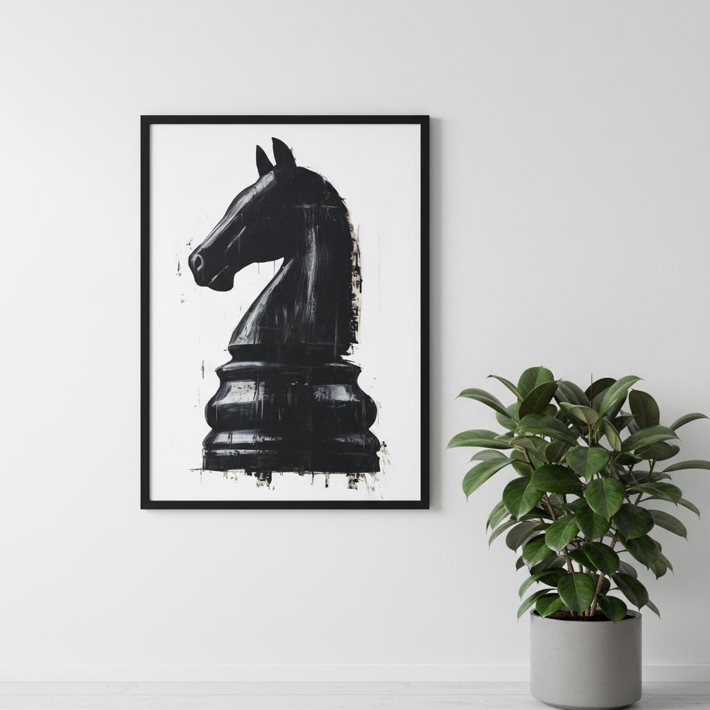 Strategy – Black Horse Art Poster