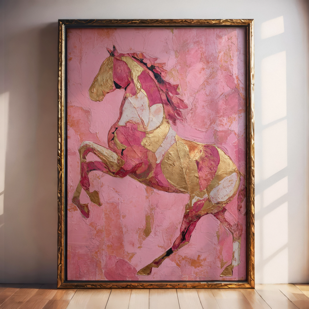 Blush & Gold – Golden Pulse - Poster