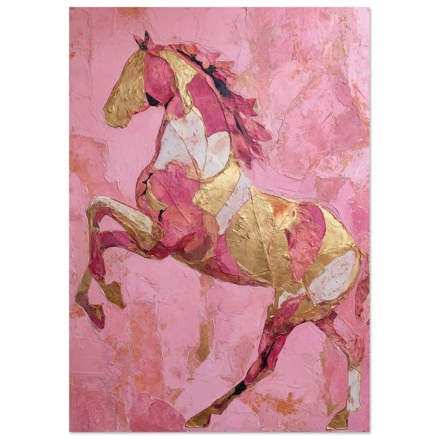 Blush & Gold – Golden Pulse - Poster