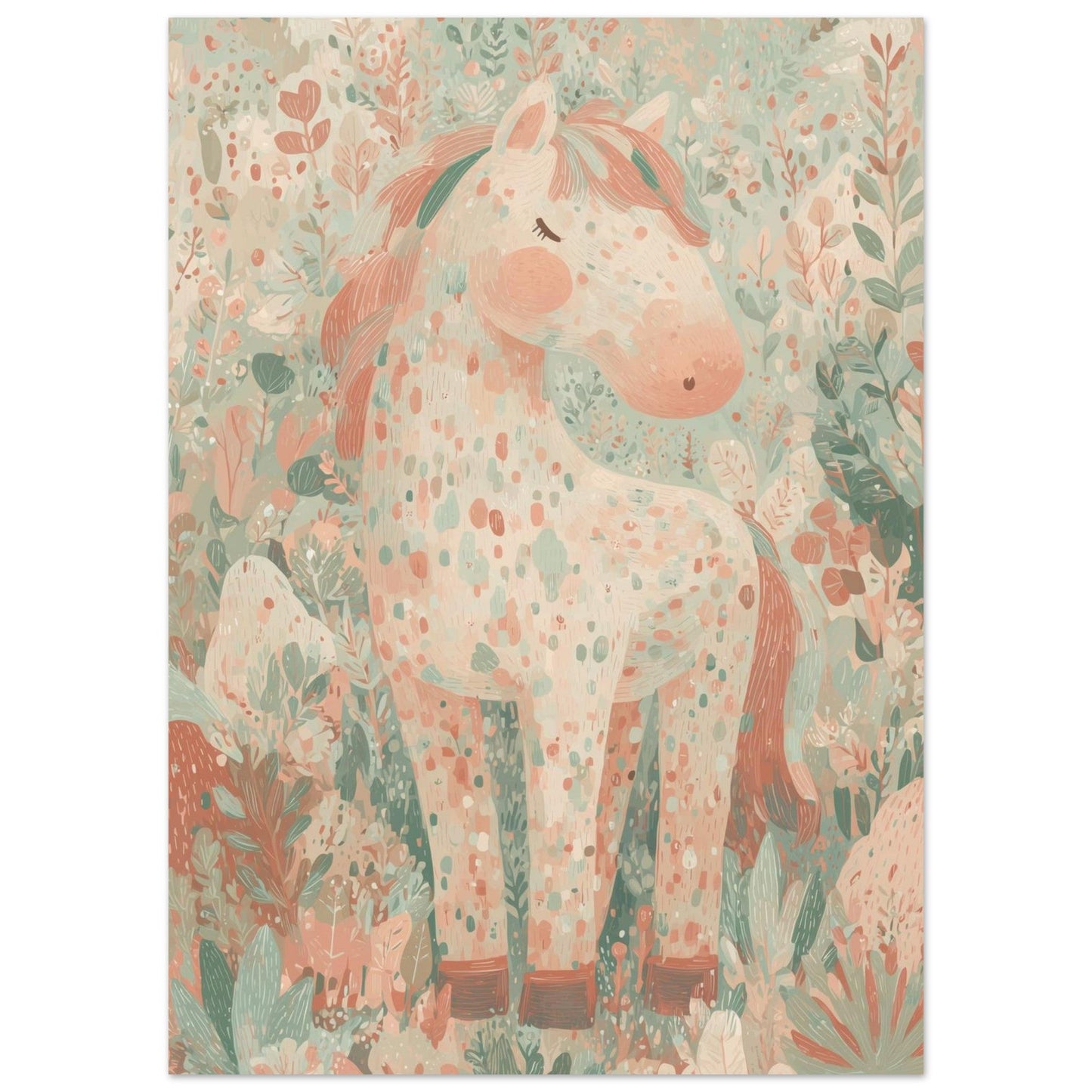 Young Riders - Meadow Pony - Horse Art Poster