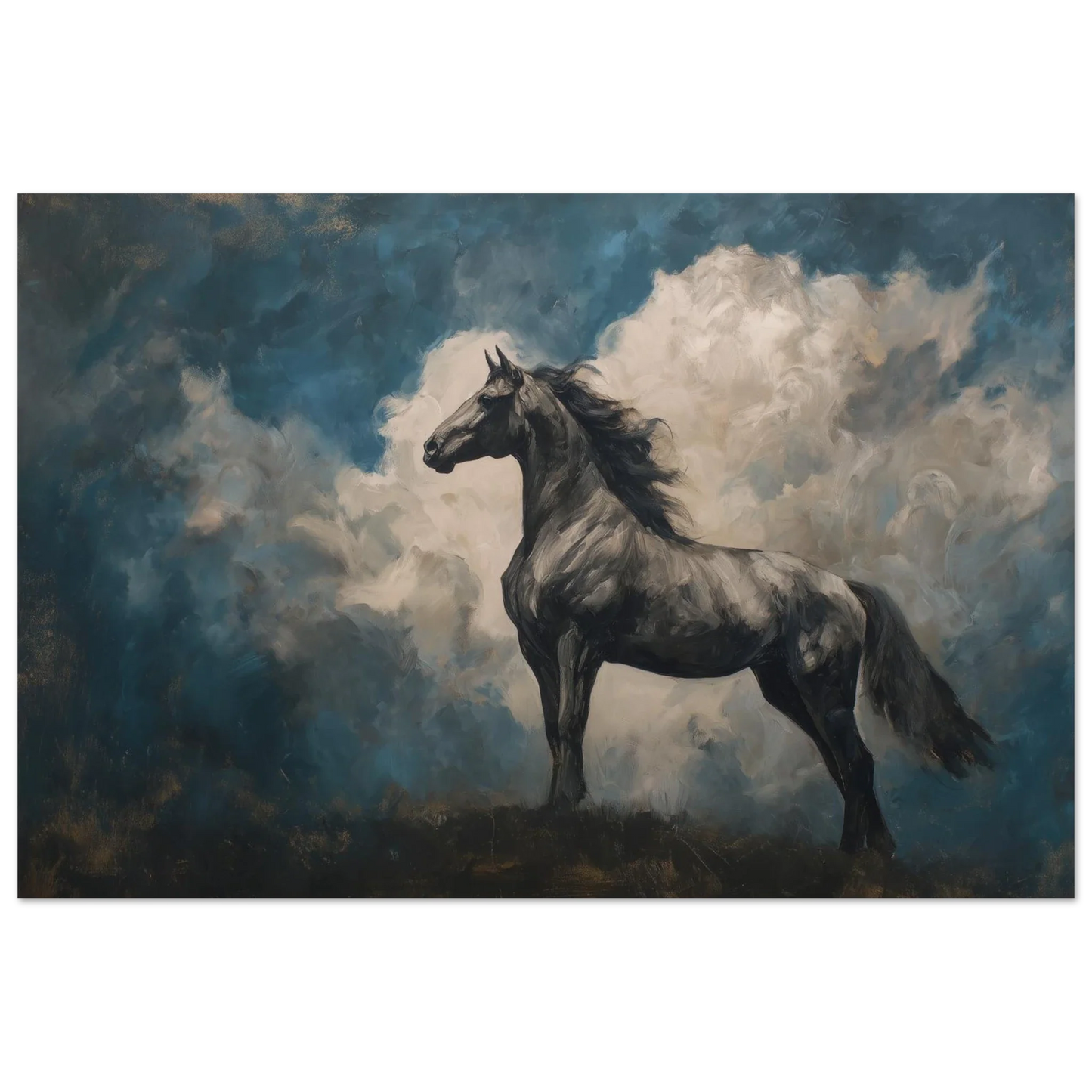 Stormens Väktare - Powerful Horse Art Poster