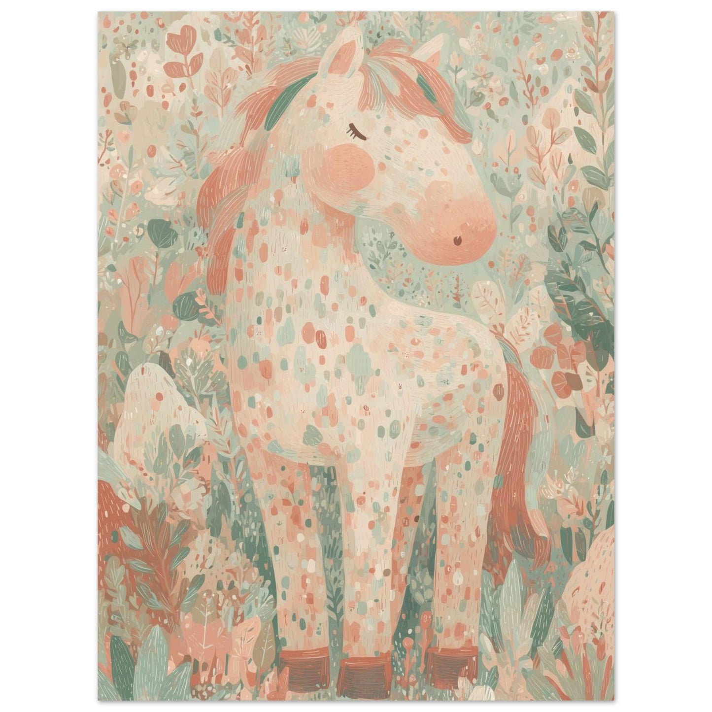 Young Riders - Meadow Pony - Horse Art Poster