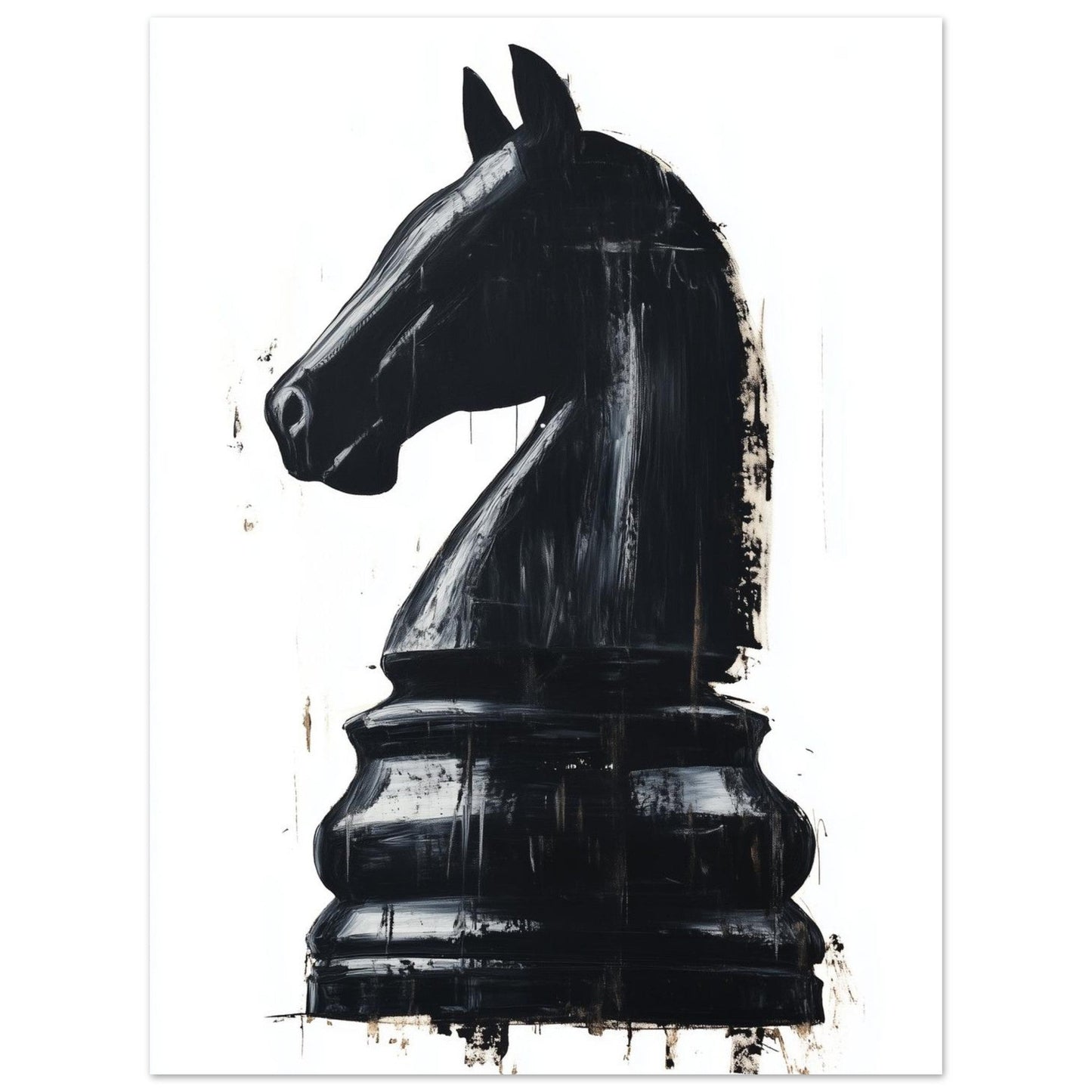 Strategy – Black Horse Art Poster