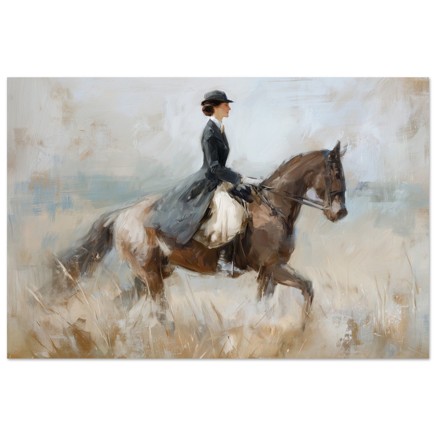 Timeless Ride - Classic Equestrian Art Poster