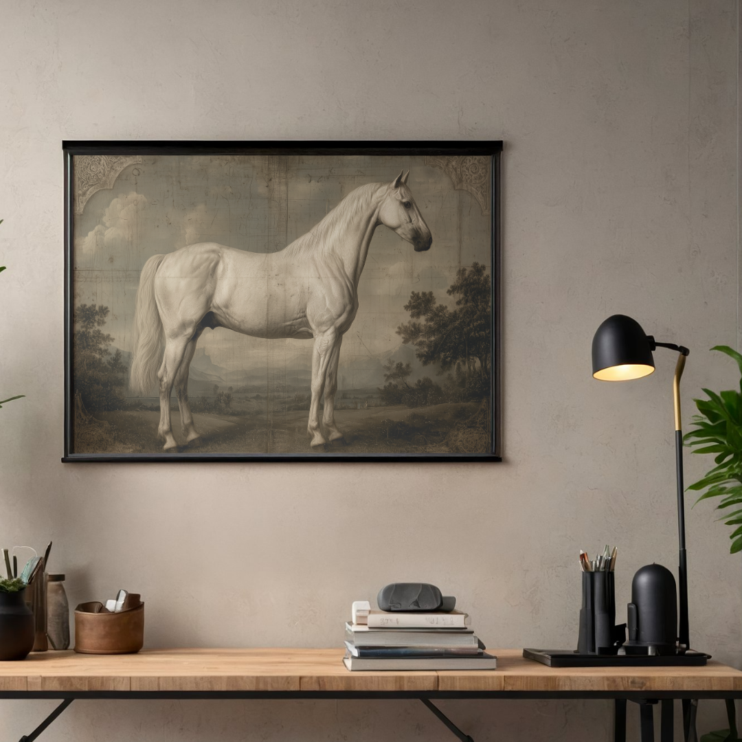 Heritage – White Horse Art Poster