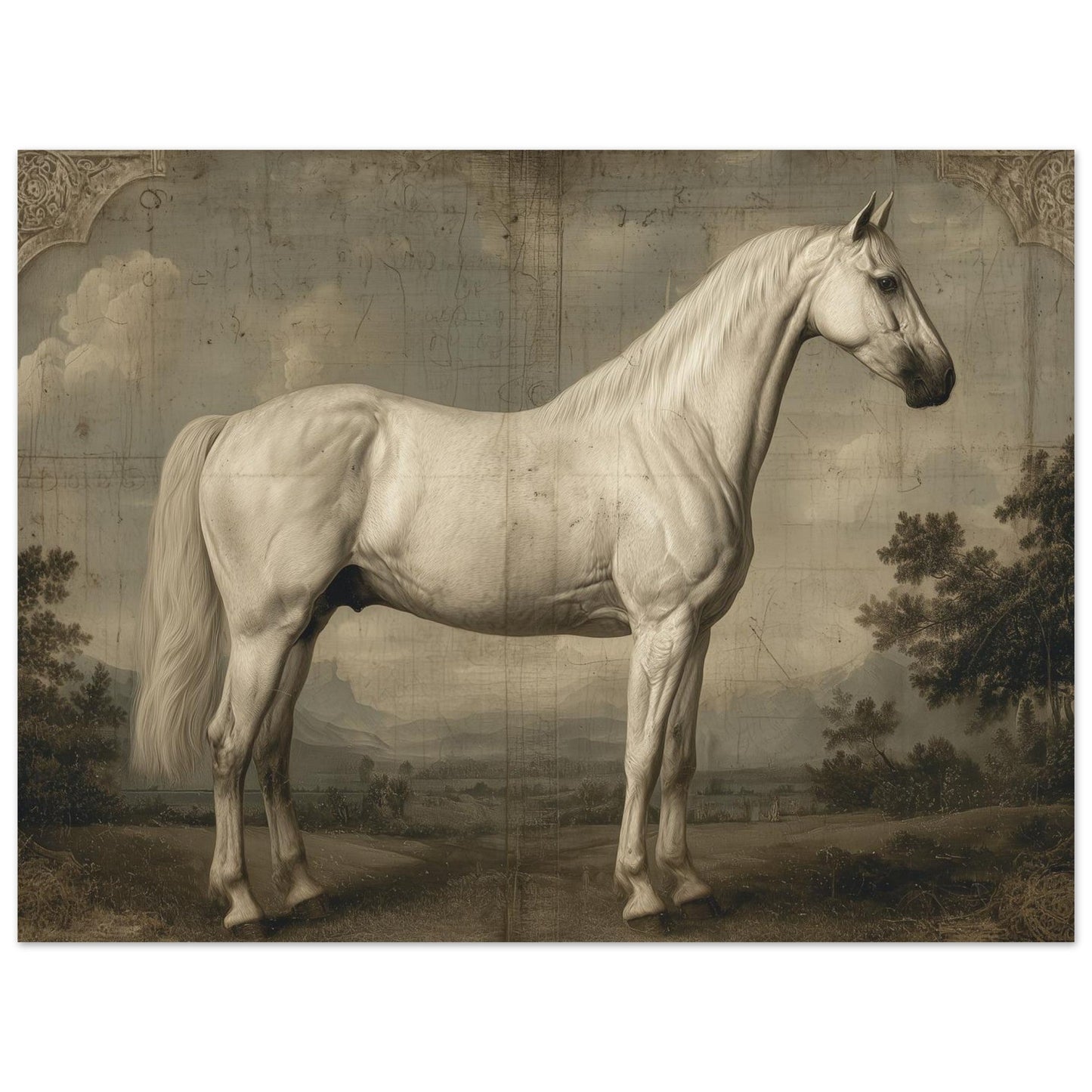 Heritage – White Horse Art Poster