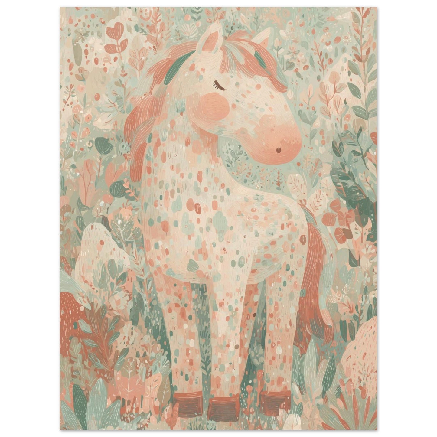 Young Riders - Meadow Pony - Horse Art Poster
