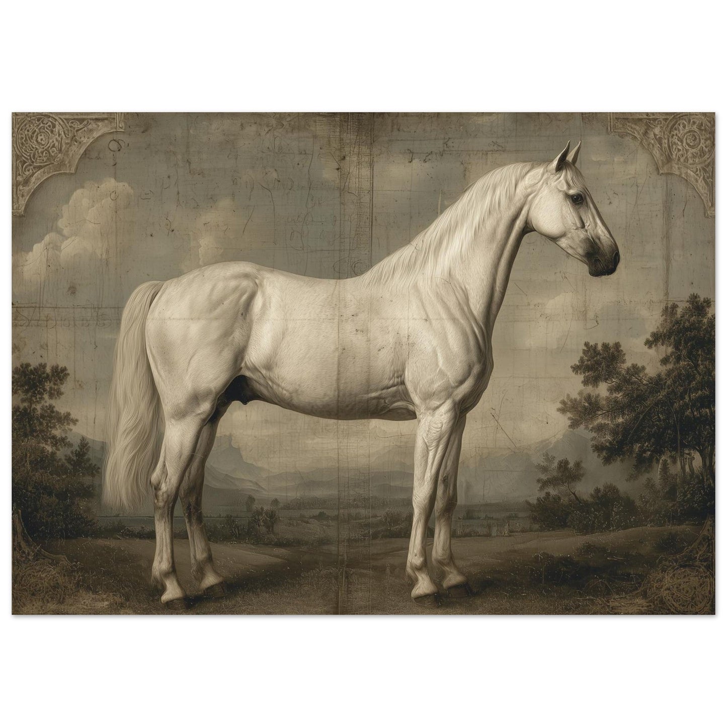 Heritage – White Horse Art Poster