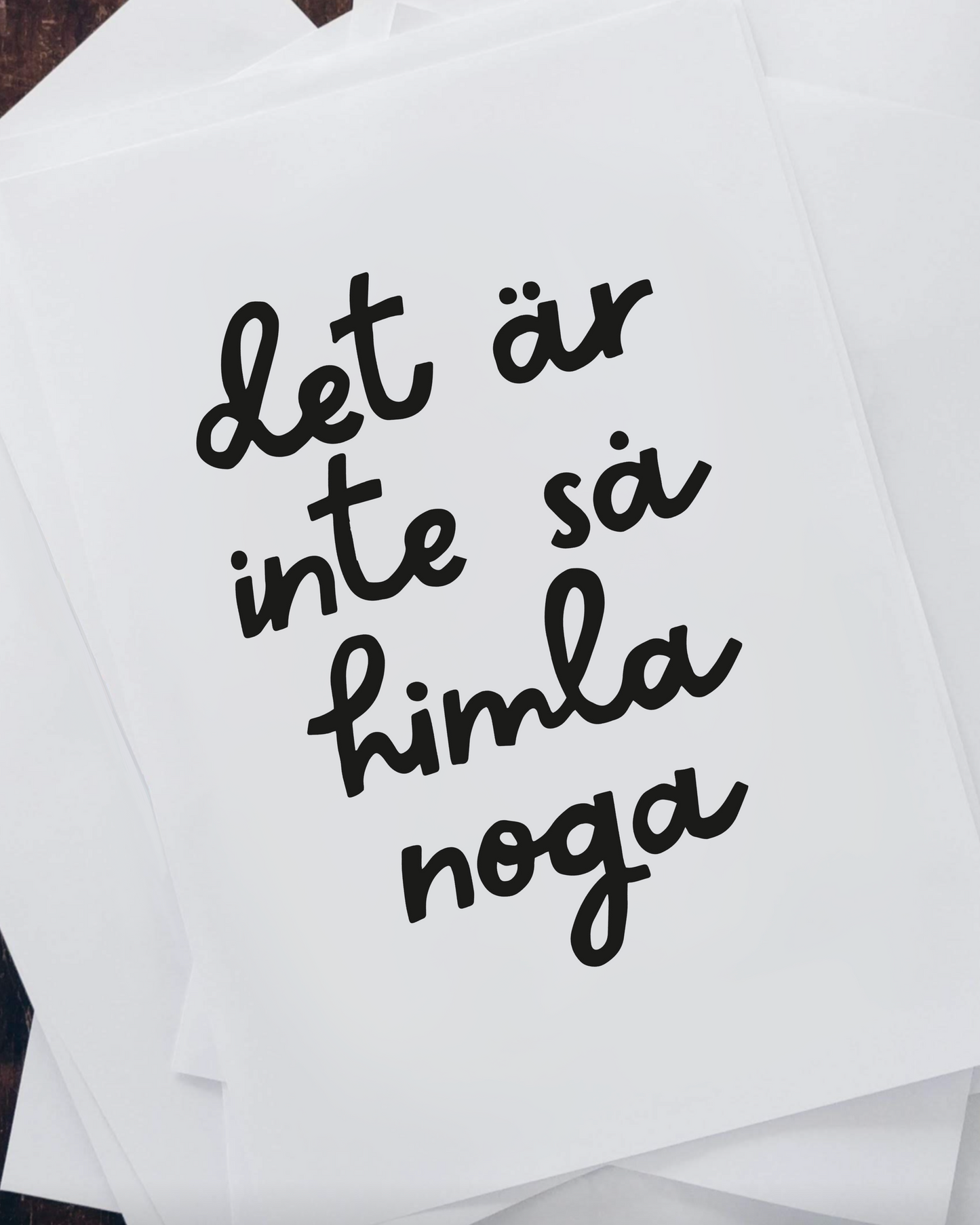 Poster | Inte så noga