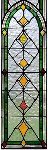 Fönsterfilm – Blyinfattat glas i geometrisk design
