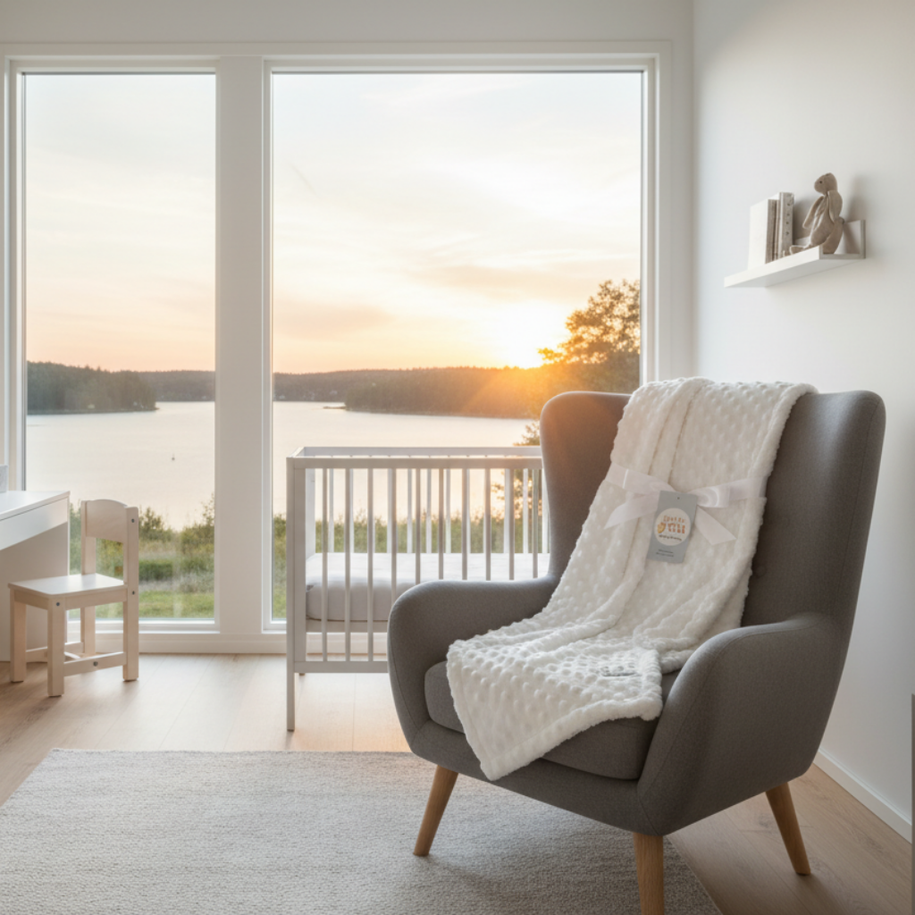 Babyfilt POLAREN – Mjuk och trygg filt för de minsta (76x102cm)