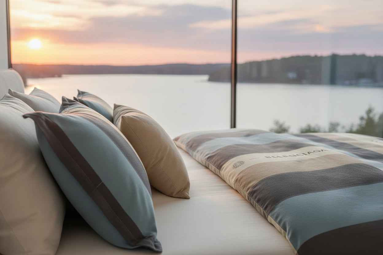 Kuddfodral RIPOSO – Elegant och mjukt kuddfodral i dekorativ design 2-pack (48x74 cm)