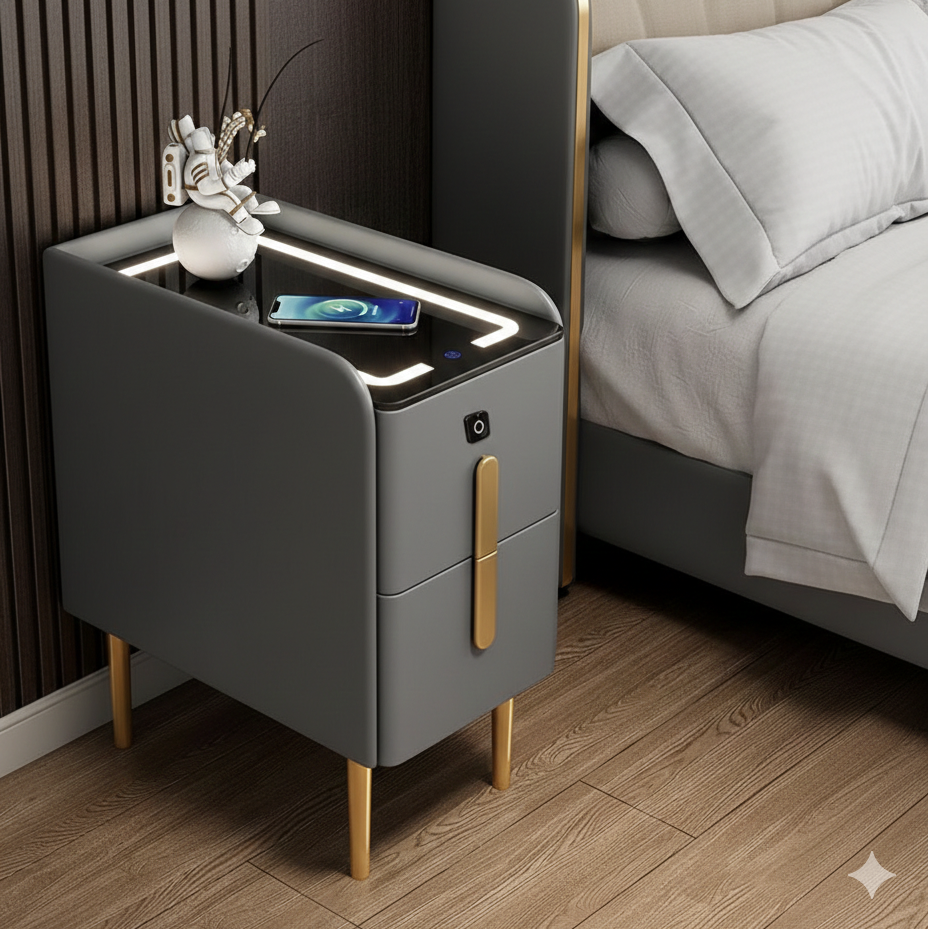 Sängbord NARROW – Smalt och stilrent för mindre utrymmen (30 cm)