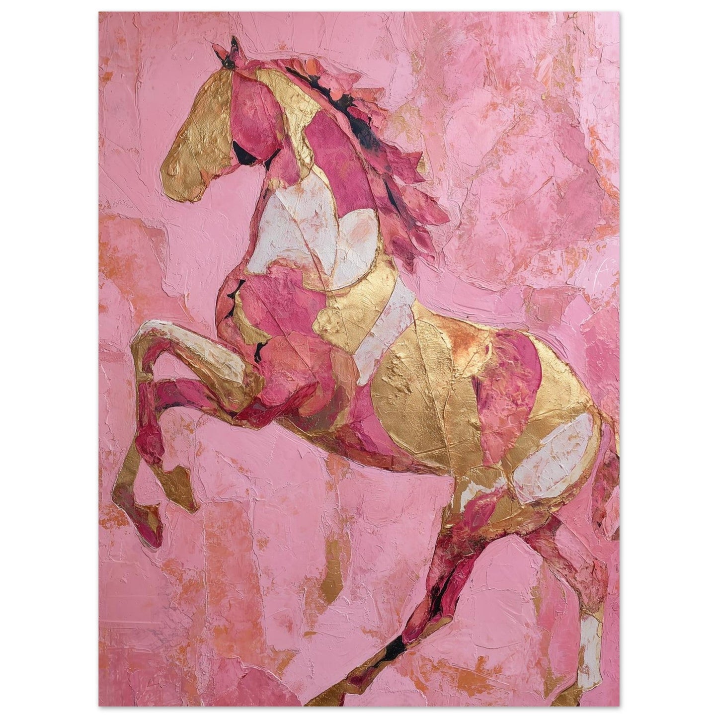 Blush & Gold – Golden Pulse - Poster